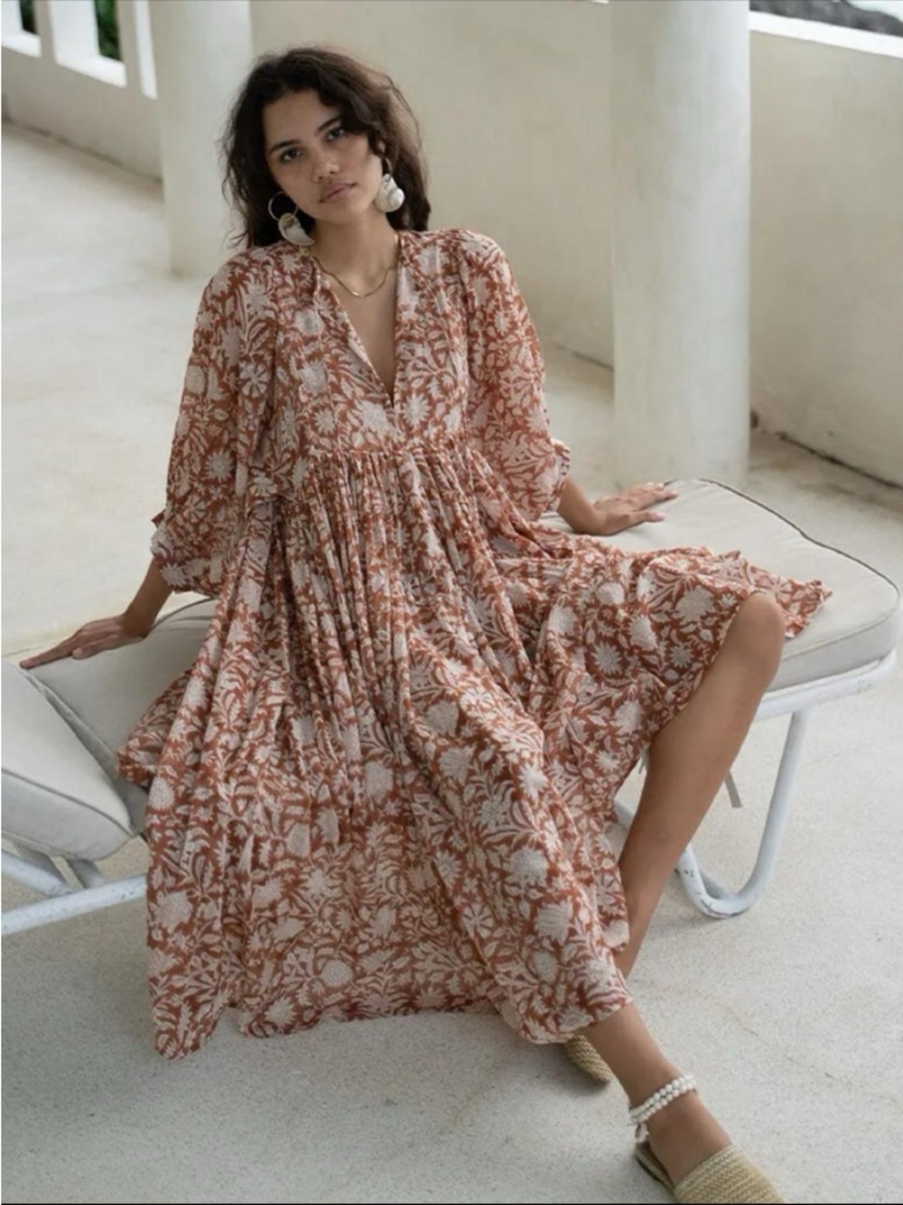 Kyra Midi Dress Daughters of India